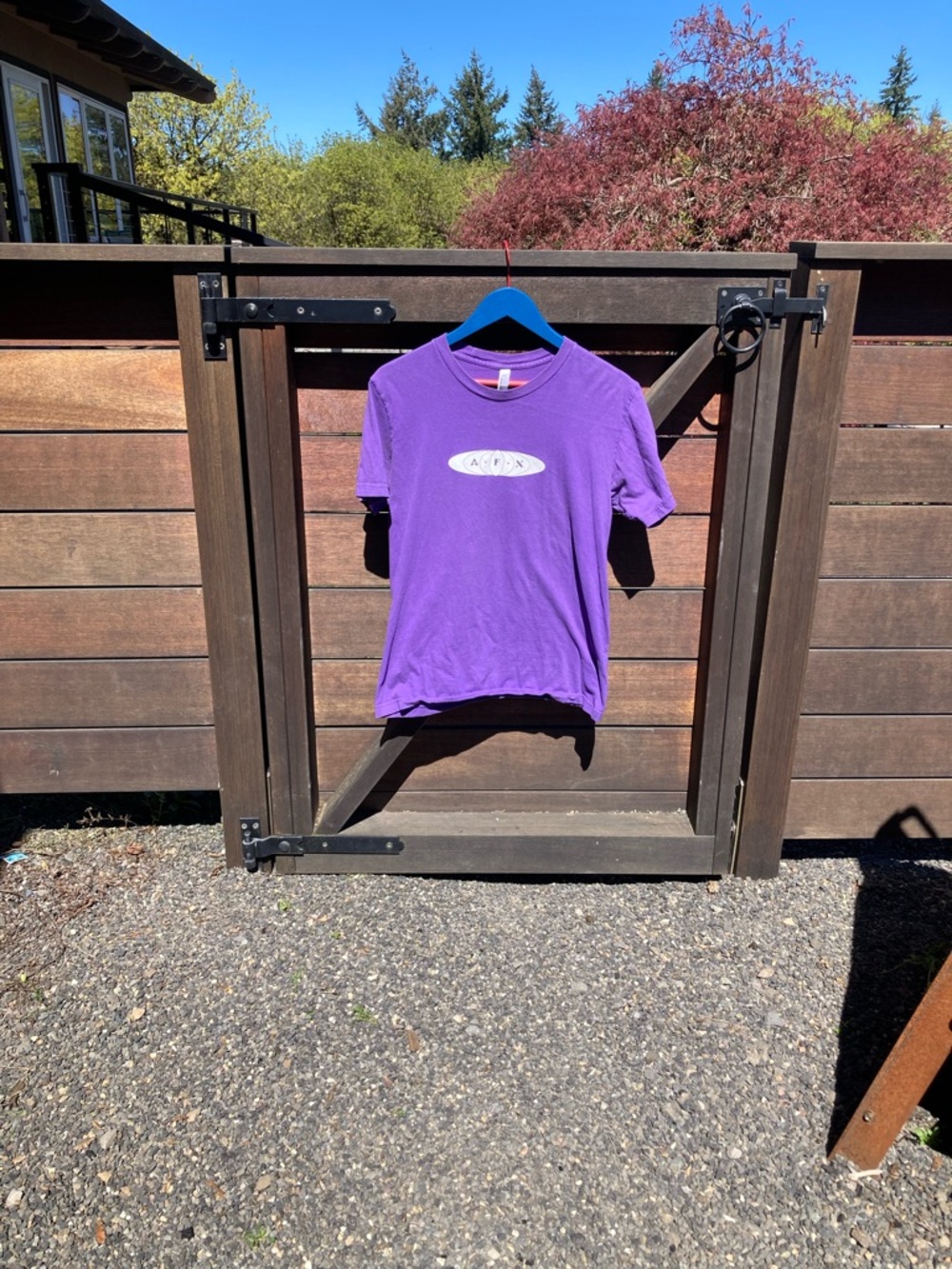 Mens Aphex Twin AFX purple t shirt. Size medium.